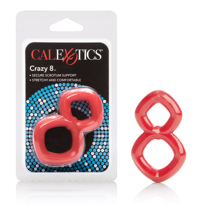 CalExotics Crazy 8 Ring – Red – Stretchy Dual Support Enhancer