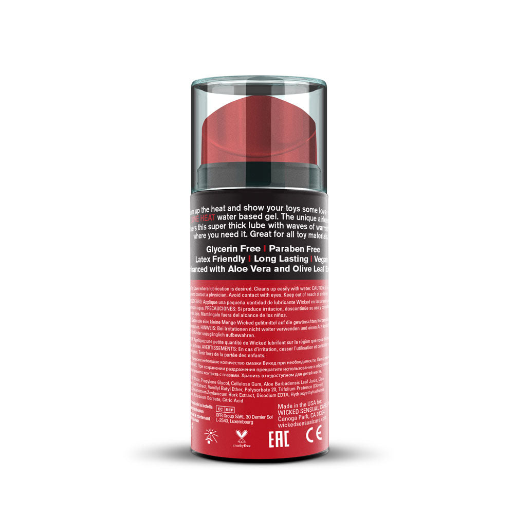 Wicked Toy Fever Warming Lubricating Gel for Intimate Toys - 3.3 Fl. Oz.