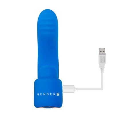 Evolved Novelties Flick It Finger Vibe with Tongue-Flicking Base – Blue