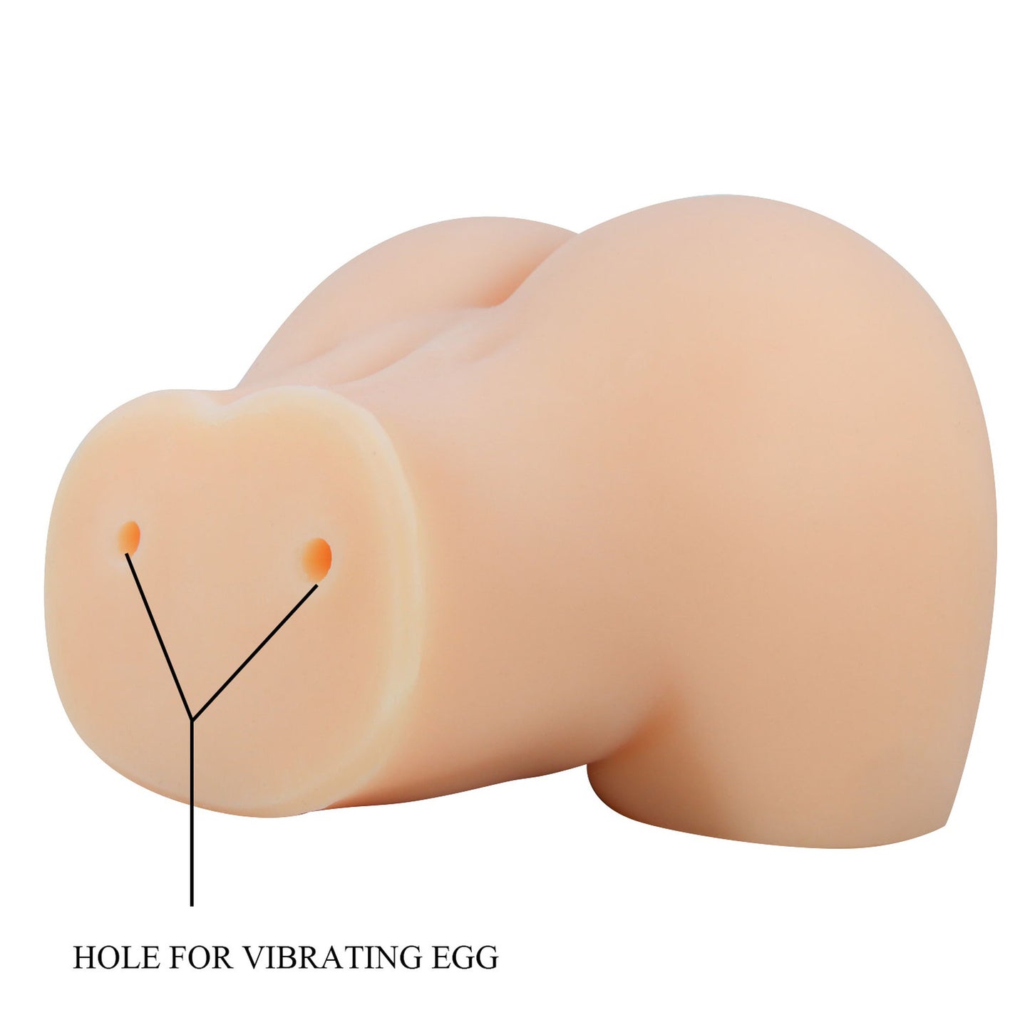 Mila Realistic Vagina and Ass Vibrator - Dual Entry, Waterproof, Beige