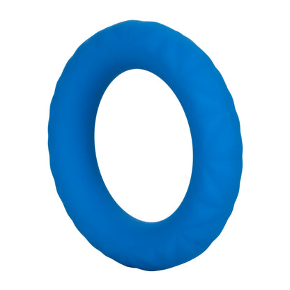 CalExotics Link Up Ultra-Soft Max Cock Ring – Blue, Textured, Phthalate Free