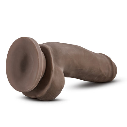 Blush Au Naturel 7 Inch Sensa Feel Fat Boy Dildo - Chocolate