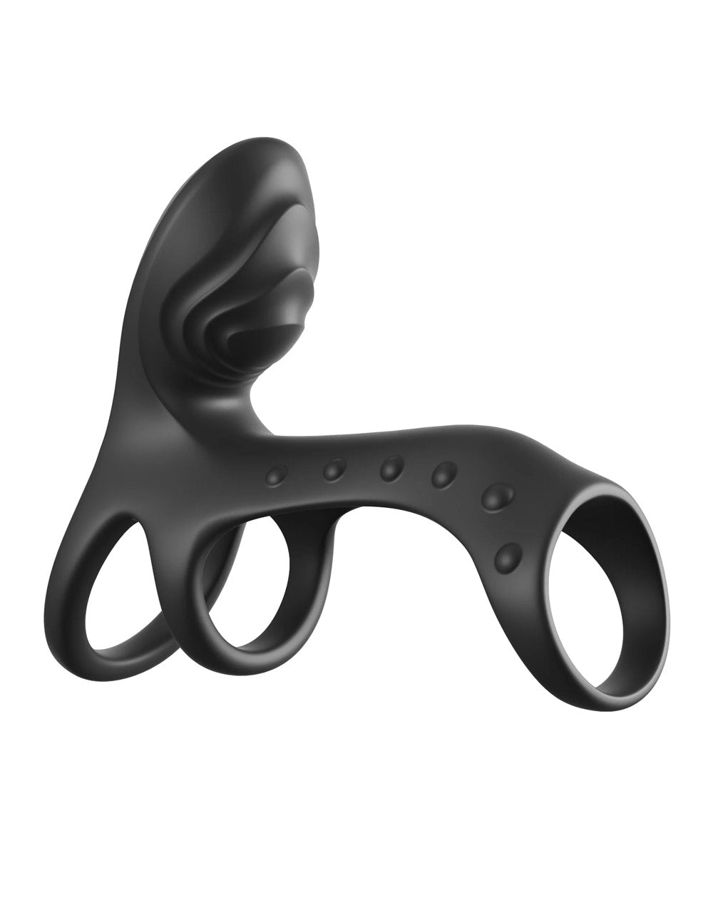 Pipedream Ultimate Couples Cage Pro Dual-Motor Cock Ring – Black