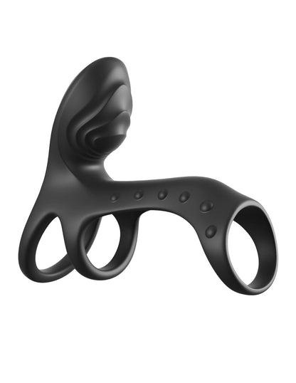 Pipedream Ultimate Couples Cage Pro Dual-Motor Cock Ring – Black