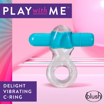 Blush Play With Me Delight Vibrating C-Ring – Blue