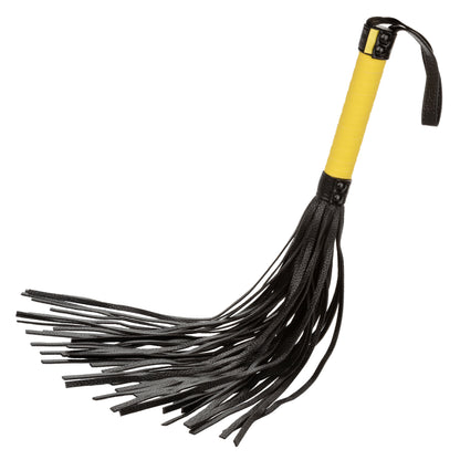 CalExotics Boundless Flogger – Black – Vegan Leather Hand Whip
