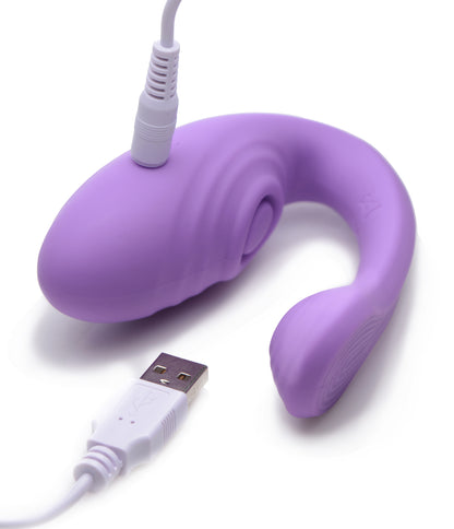 XR Brands Pulse Pro Clitoral Stimulating Vibe with Remote – Purple