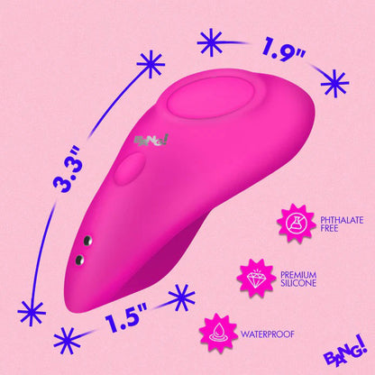 XR Brands Silicone Panty Vibe with Digital Remote - Pink