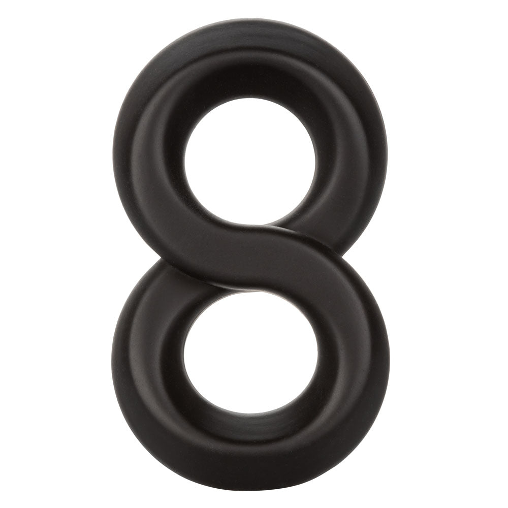 CalExotics Ultra-Soft Crazy 8 Dual Enhancer Ring – Black