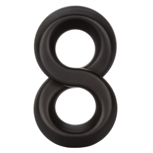 CalExotics Ultra-Soft Crazy 8 Dual Enhancer Ring – Black