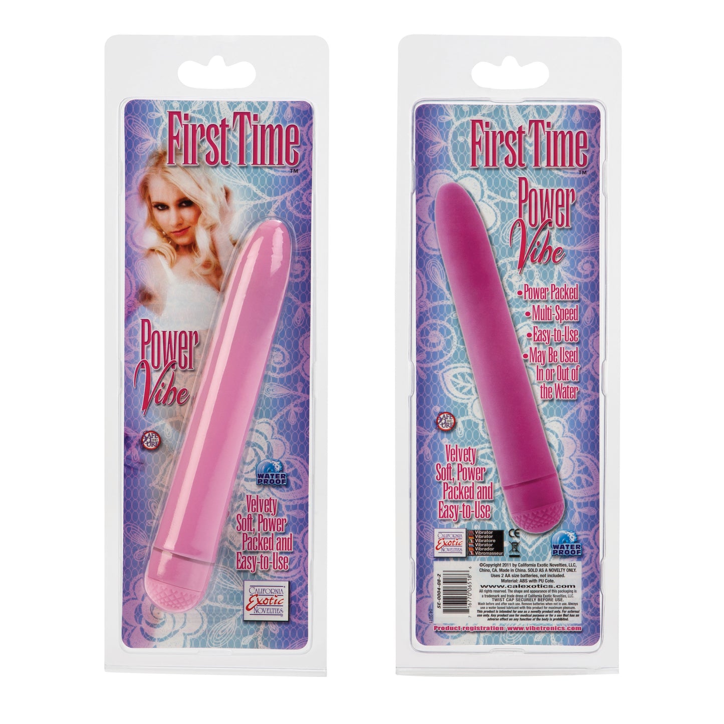 CalExotics First Time Power Bank - Multi-Speed Vibrating Device - Pink