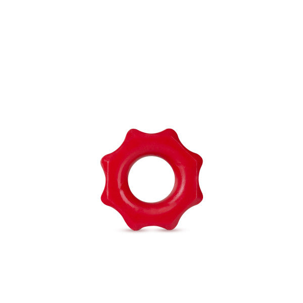 Blush Stay Hard Nutz Cock Ring – Red