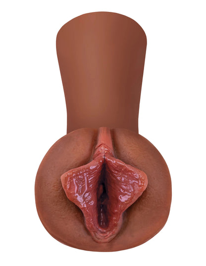 Pipedream Extreme Wet Pussies Luscious Lips Stroker – Brown