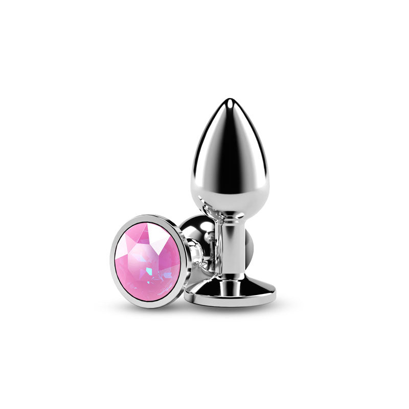 NS Novelties Rear Assets Silver Medium Anal Toy - Pink