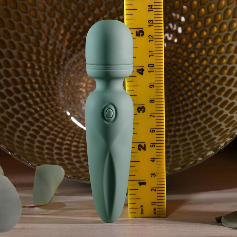 Evolved Novelties Rumble Wand Vibrator – Green – Multi-Speed Waterproof