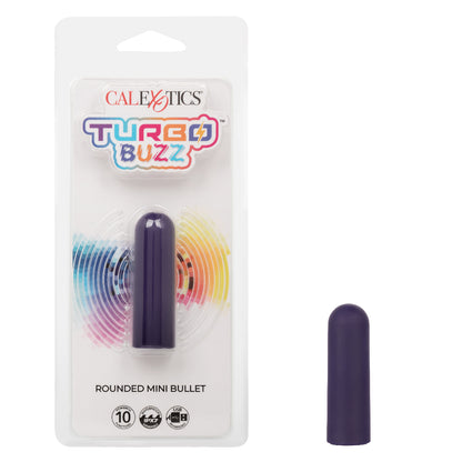 CalExotics Turbo Buzz Rounded Mini Bullet – Purple – Waterproof Multi-Function Stimulator