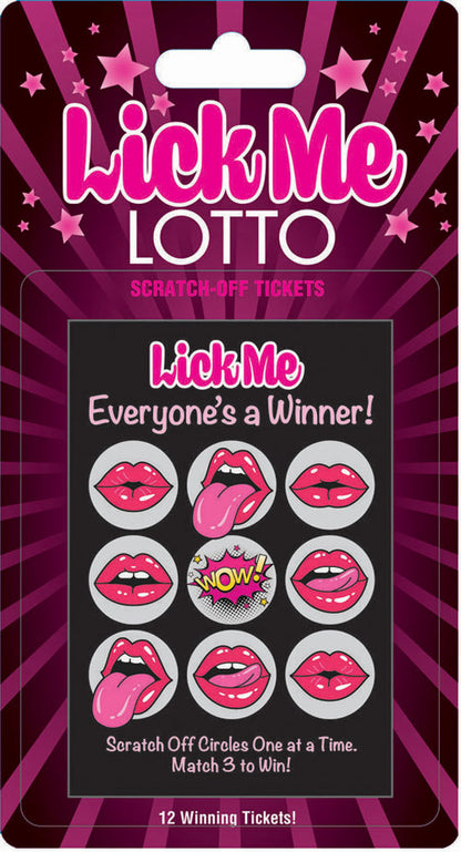 Little Genie Lick Me Lotto 12 Winning Scratch-off Tickets