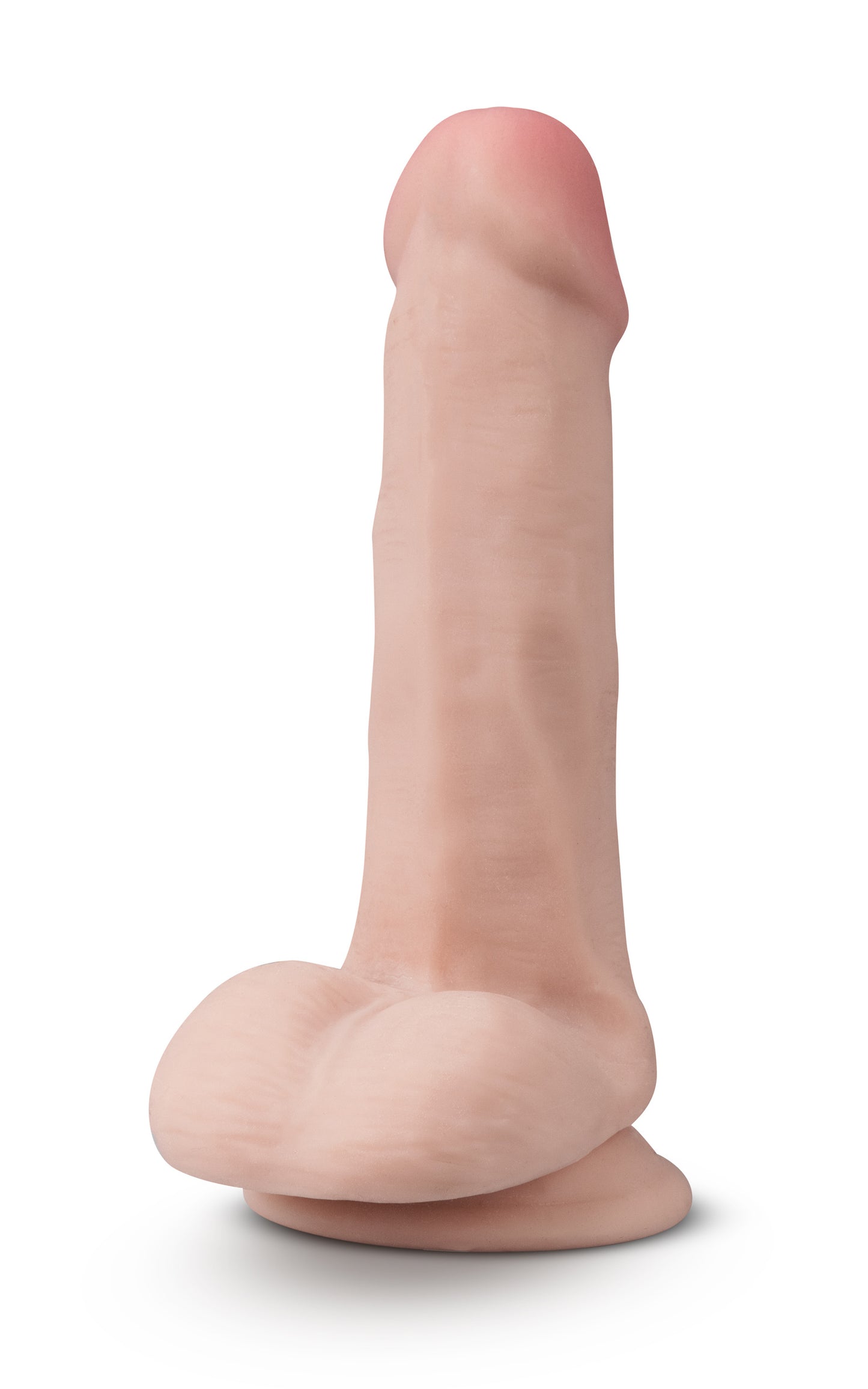 Dr. Skin Plus 6 Inch Posable Dildo with Balls - Vanilla