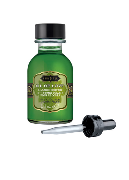 Kama Sutra Oil of Love - Kissable Foreplay Oil - 0.75 Fl. Oz. / 22 ml - Original Scent