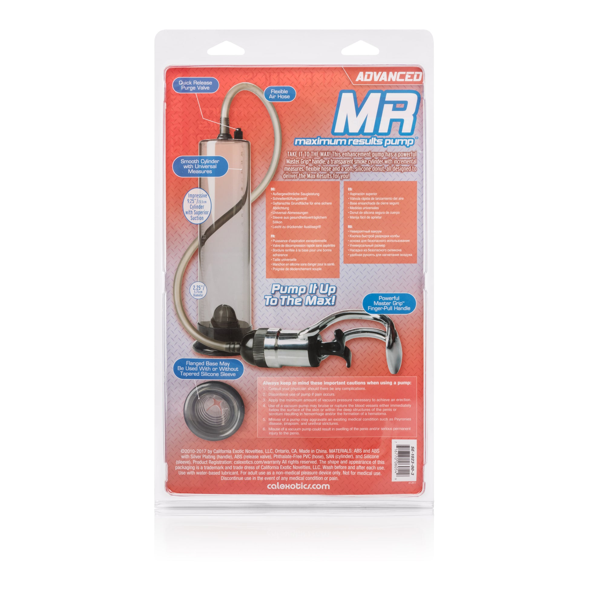 CalExotics Max Results Pump – Enhancement Pump with Suction – Gray