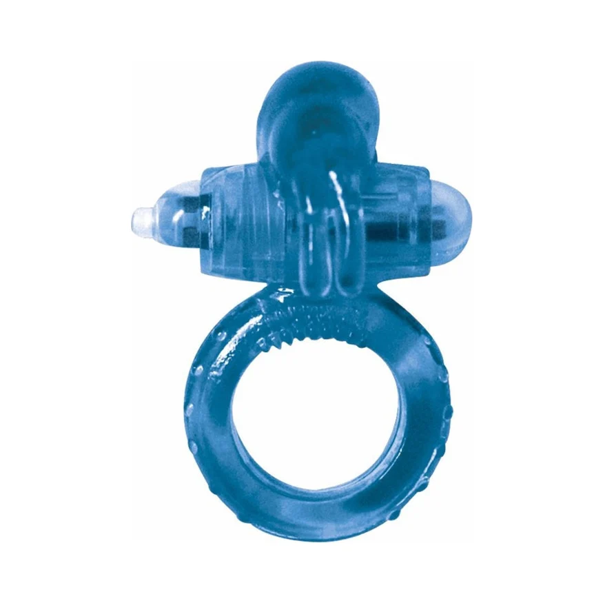 Nasstoys Clit Buddy 2 Mini Bunny Vibrator with Cockring – Blue