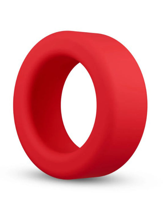 Blush Performance Plus Pursuit Cock Ring – Platinum-Cured Liquid Silicone, Red