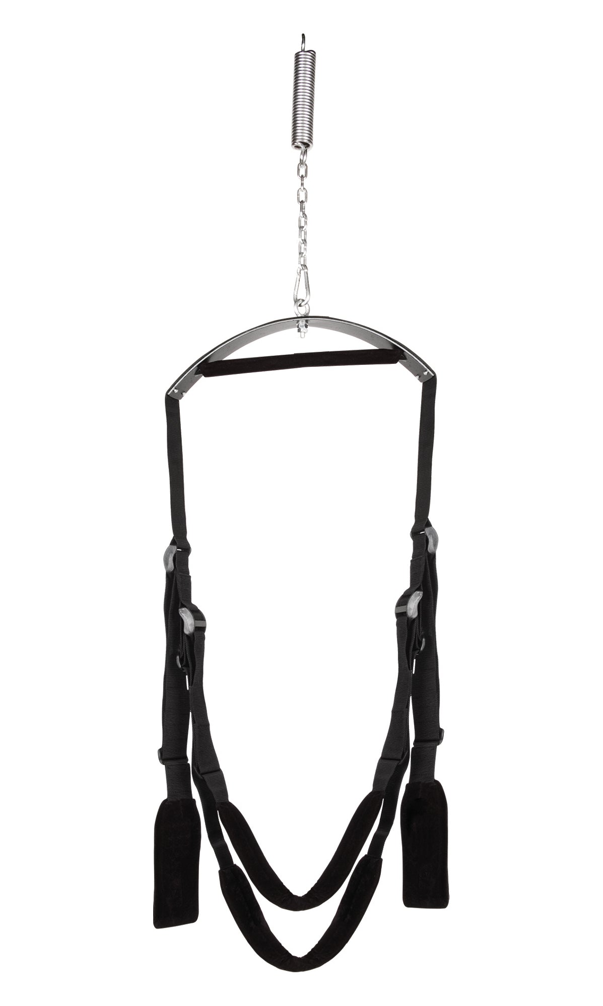 Lux Fetish Quality Love Sex Swing – Black – Adjustable Couples Accessory