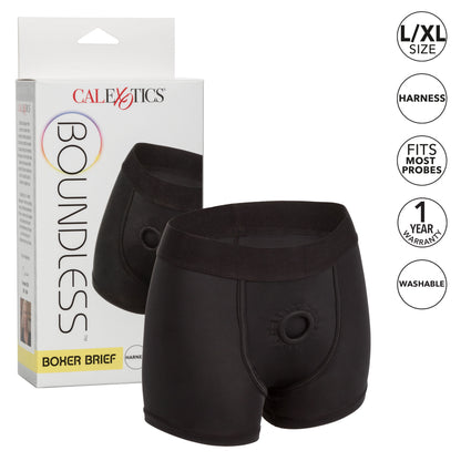 CalExotics Boundless Boxer Brief Harness - Comfortable and Supportive - Black