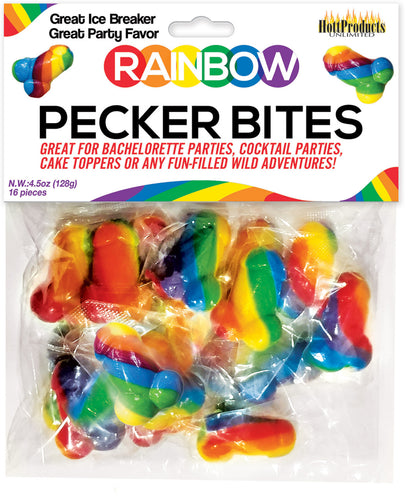 Hott Products Rainbow Pecker Bites – Fruit Flavored Candy – Rainbow