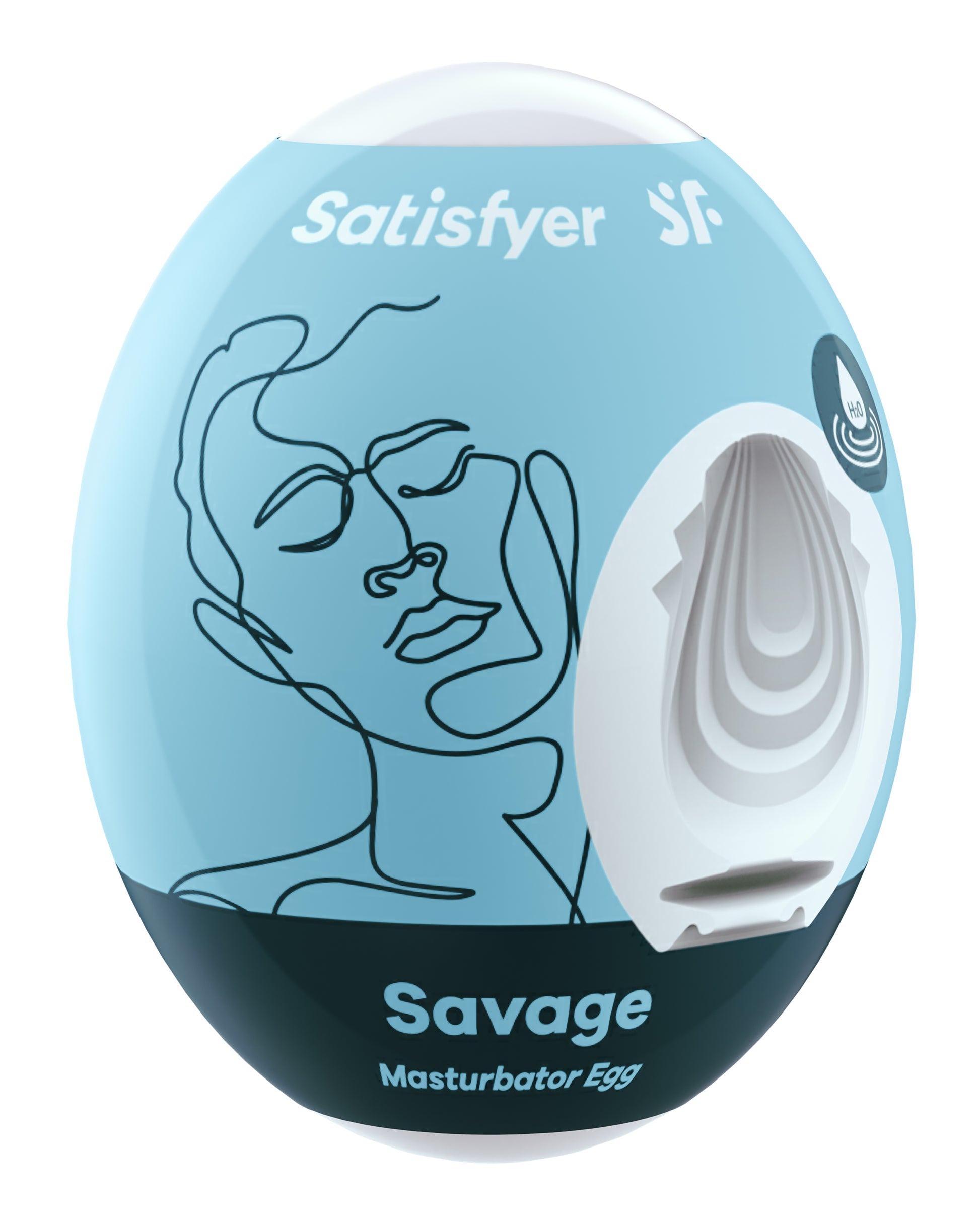 Satisfyer Savage Masturbator Egg - Single Use - Blue