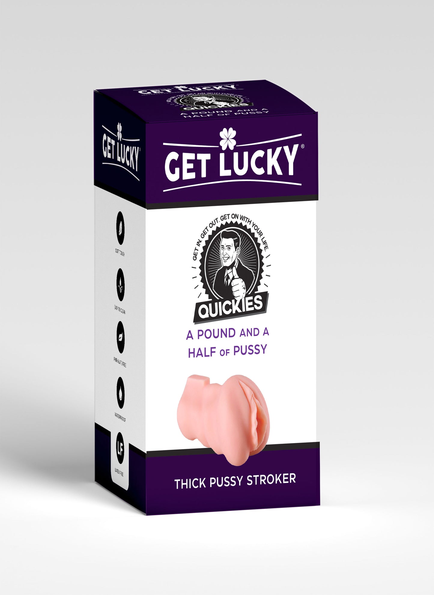 Viben Quickies Realistic Pussy Stroker with Ridged Inner Sleeve – Beige