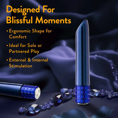 Oh My Gem Mystery Vibe – Sapphire – Rechargeable Vibrator with 10 Vibration Modes