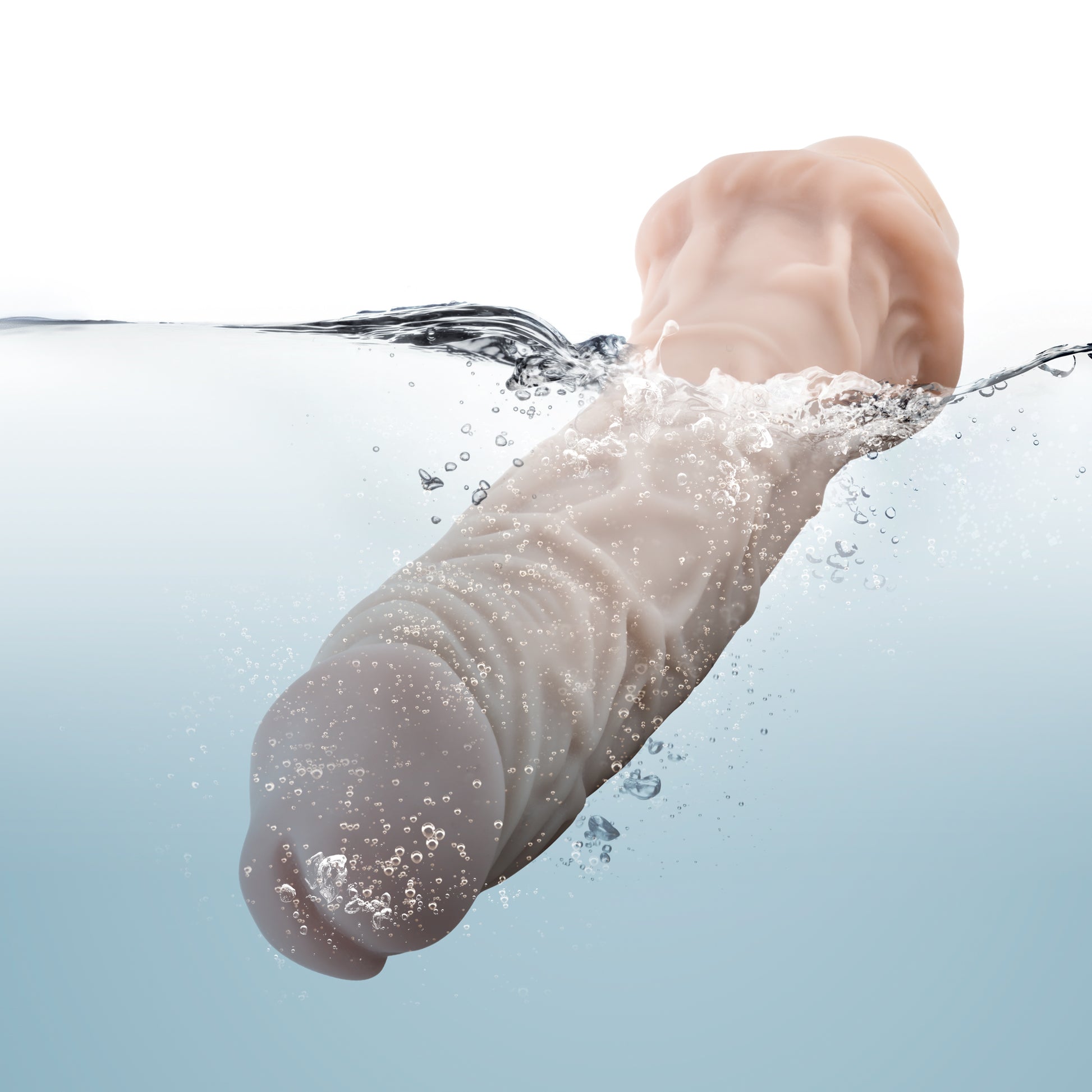 Blush Cock Vibe #8 - Realistic Vibrator with Multi-Speed Functionality - Beige