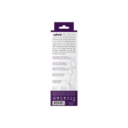 VeDO Ohni Rechargeable G-Spot Thrusting Vibe – Purple