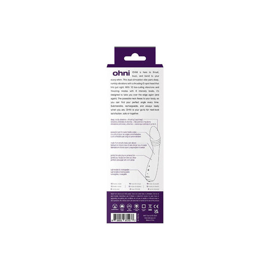 VeDO Ohni Rechargeable G-Spot Thrusting Vibe – Purple
