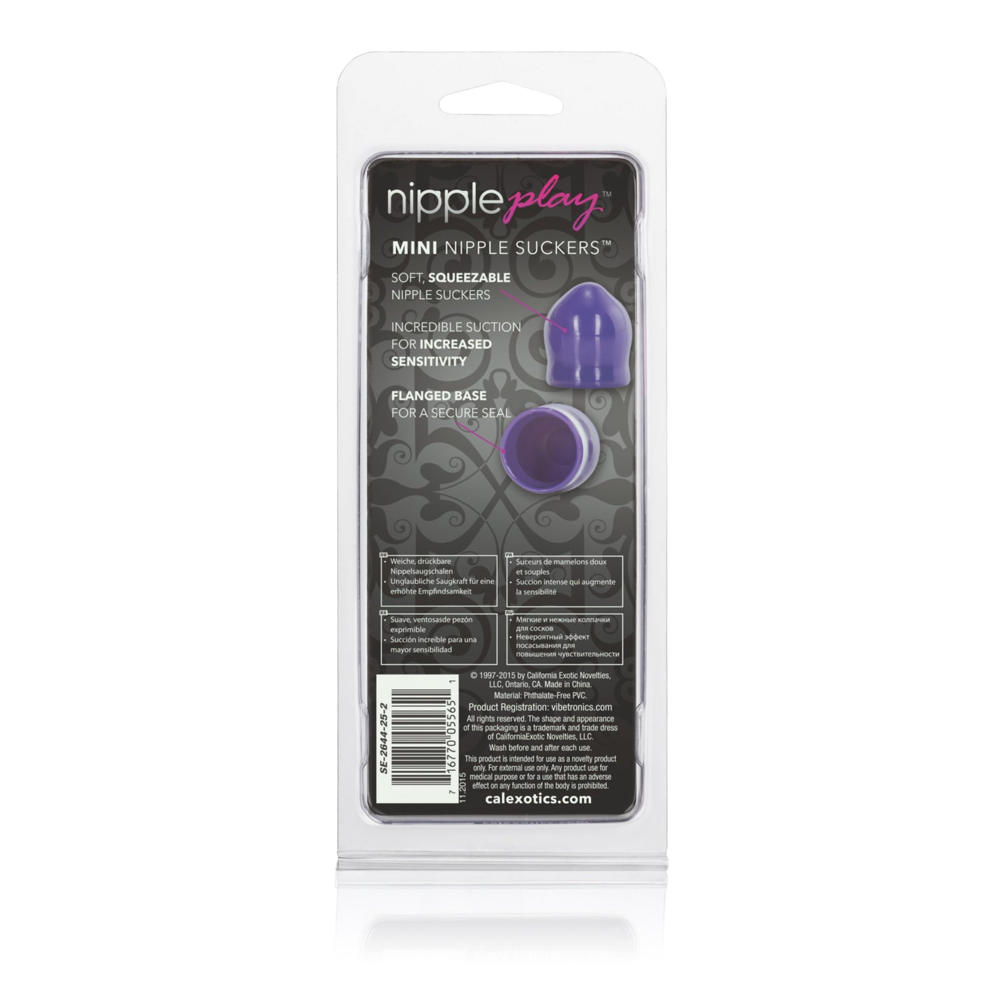 CalExotics Nipple Play Mini Nipple Suckers – Purple