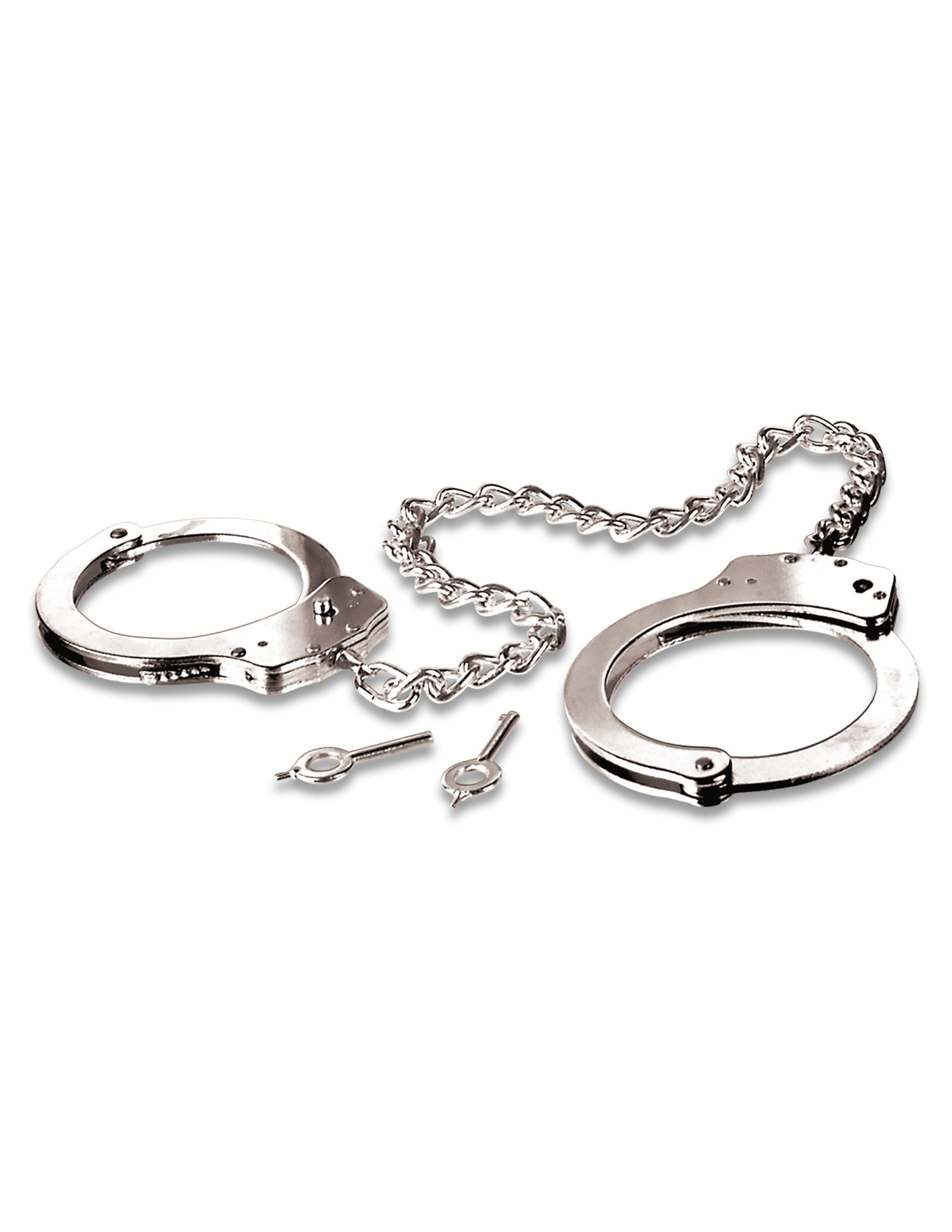 Pipedream Fetish Fantasy Series Metal Leg Cuffs – Silver – Safe Bondage Accessory