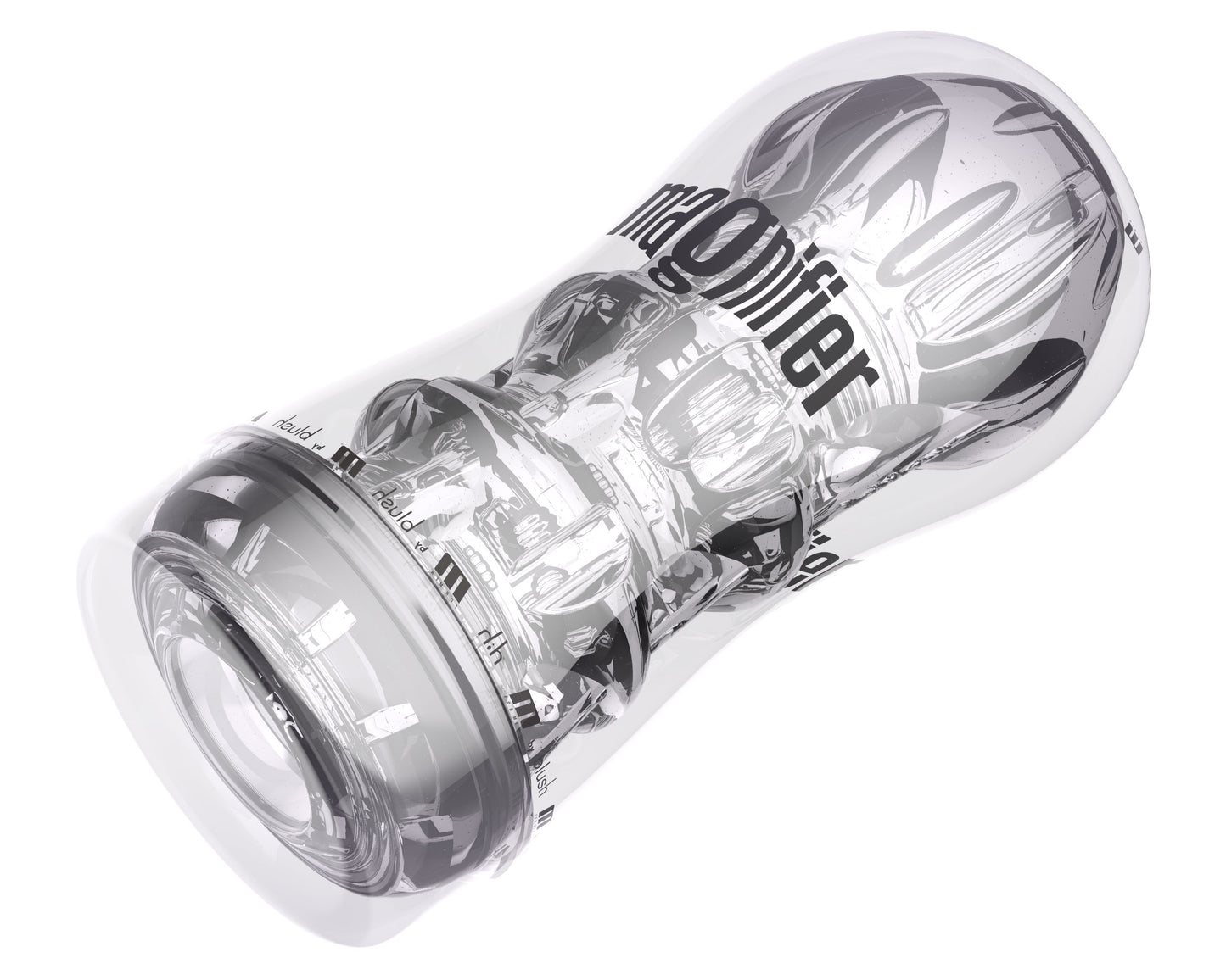 M for Men Magnifier - Pocket Stroker - Self-Lubricating - Clear