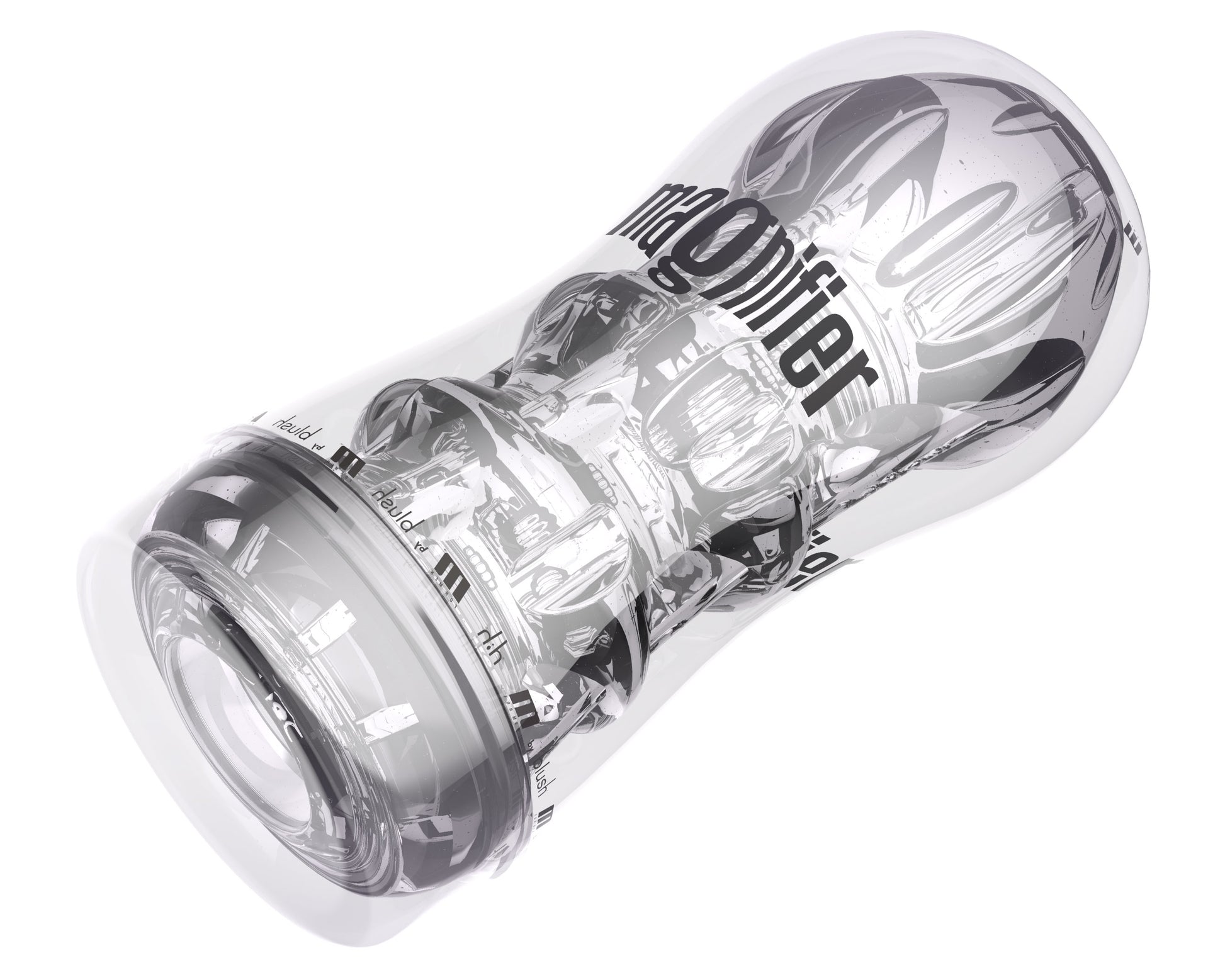 M for Men Magnifier - Pocket Stroker - Self-Lubricating - Clear