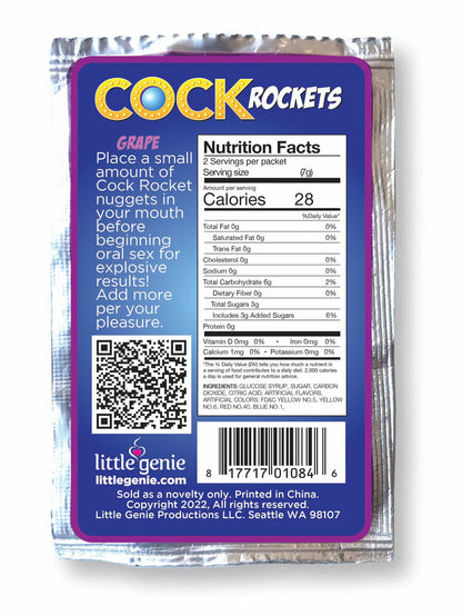Cock Rockets Grape Oral Sex Candy – Grape Flavor