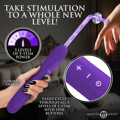 Elektra Rechargeable E-Stim Wand – Purple – Multi-Function