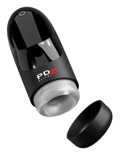 Pipedream Hydrogasm Vibrating Stroker with Rotational Action - Black