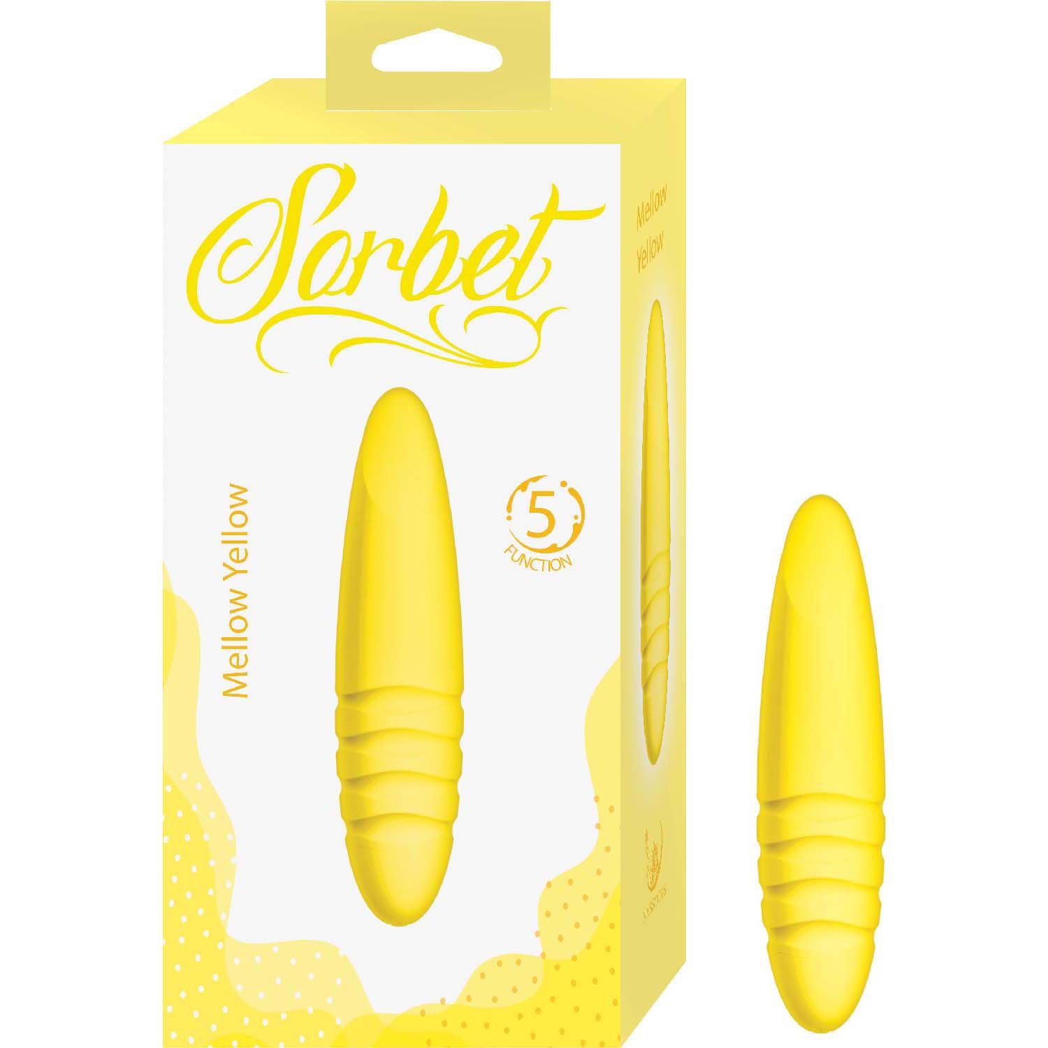 Nasstoys Mellow Yellow Bullet Vibe – Multi-Function Rechargeable Silicone – Yellow