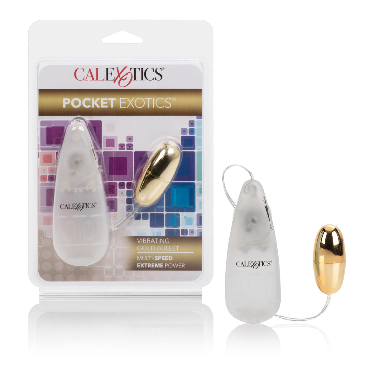 CalExotics Pocket Exotics Vibrating Gold Bullet – Multi-Speed, Gold