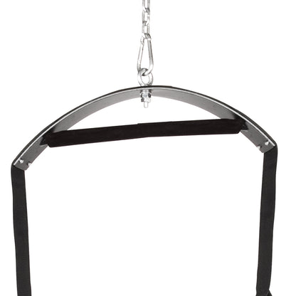 Lux Fetish Quality Love Sex Swing – Black – Adjustable Couples Accessory