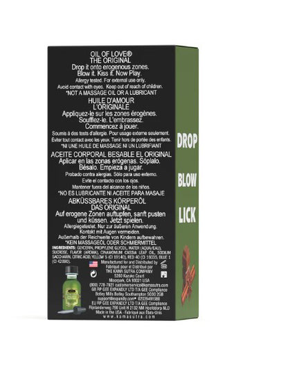 Kama Sutra Oil of Love - Kissable Foreplay Oil - 0.75 Fl. Oz. / 22 ml - Original Scent