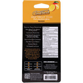 Doc Johnson GoodHead Deep Throat Spray To-Go – Mango Flavor – 0.30 fl oz