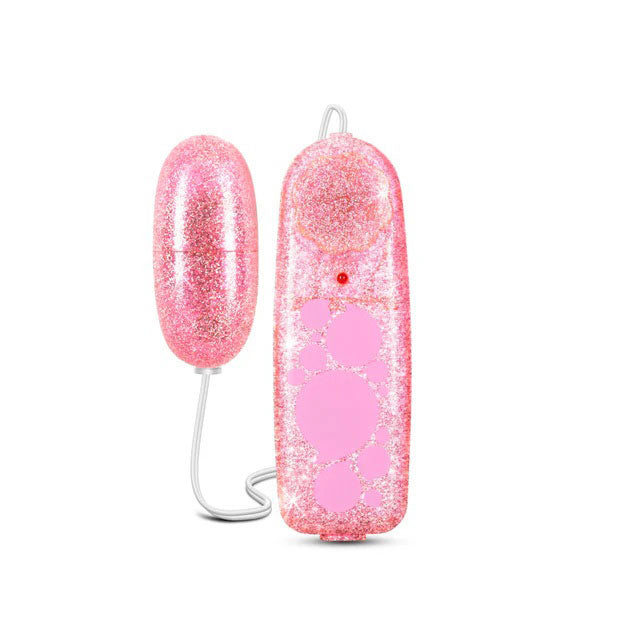 B Yours Glitter Power Bullet Mini Vibrator - Pink - Waterproof with Adjustable Speed