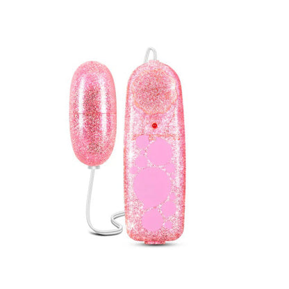 B Yours Glitter Power Bullet Mini Vibrator - Pink - Waterproof with Adjustable Speed