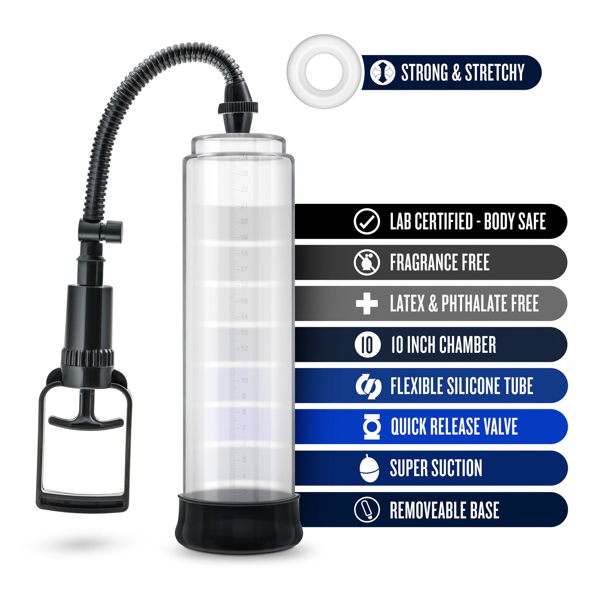 Blush Vx5 Male Enhancement Pump System – Clear